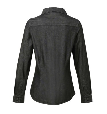 WOMEN'S JEANS STITCH DENIM SHIRT