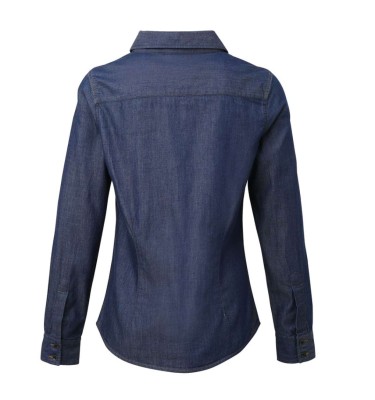 WOMEN'S JEANS STITCH DENIM SHIRT