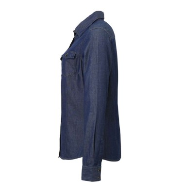 WOMEN'S JEANS STITCH DENIM SHIRT