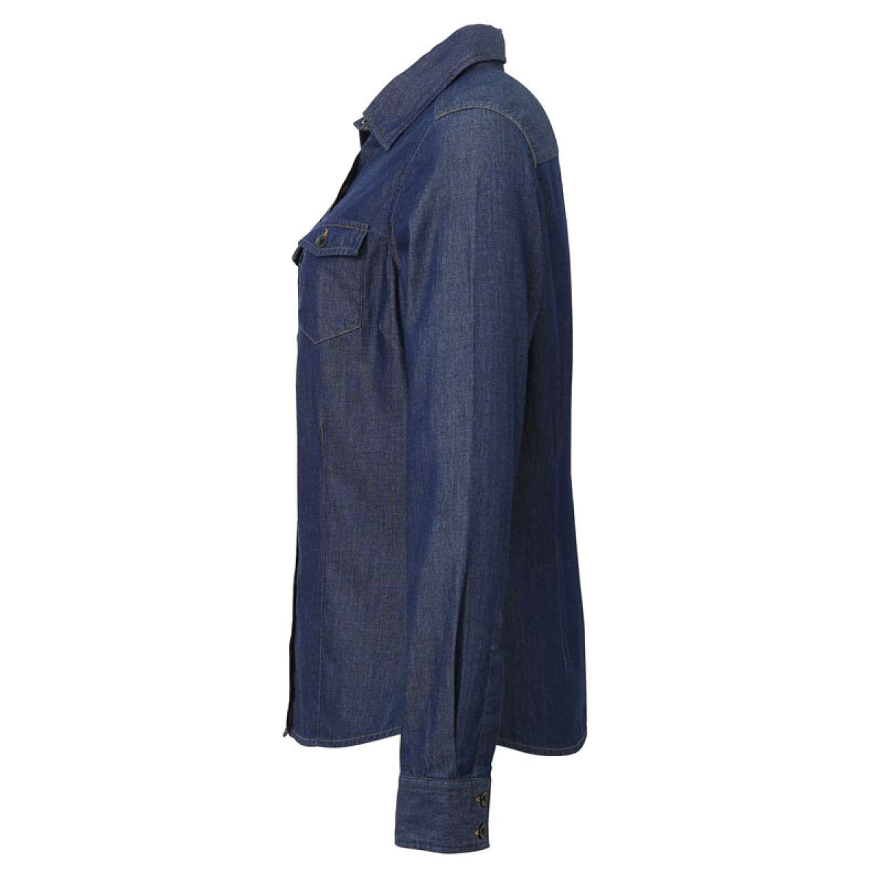 WOMEN'S JEANS STITCH DENIM SHIRT