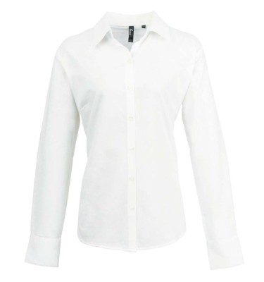 WOMEN'S LONG SLEEVE SIGNATURE OXFORD BLOUSE