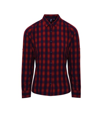 'MULLIGAN' CHECK - WOMEN'S LONG SLEEVE COTTON SHIRT