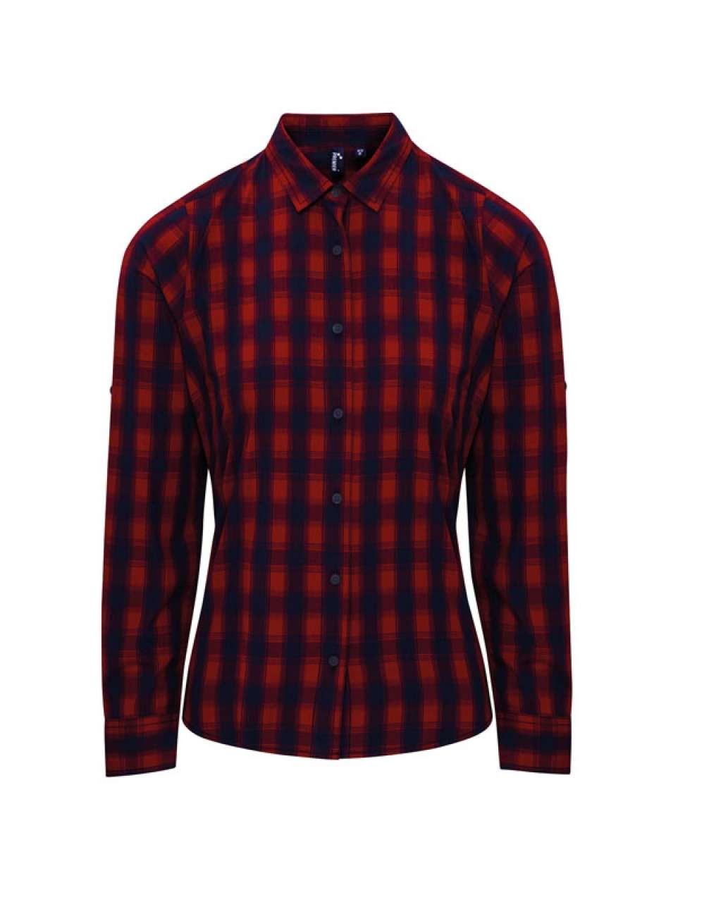'MULLIGAN' CHECK - WOMEN'S LONG SLEEVE COTTON SHIRT