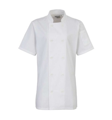 WOMEN'S SHORT SLEEVE CHEF'S JACKET