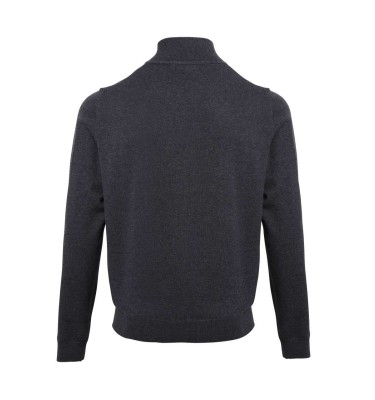 MEN'S QUARTER-ZIP KNITTED SWEATER