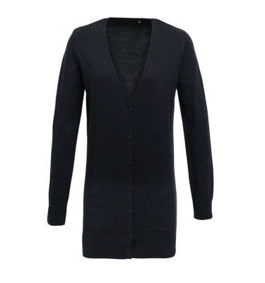WOMEN'S LONG LENGTH KNITTED CARDIGAN