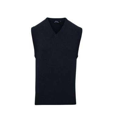 MEN'S V-NECK SLEEVELESS SWEATER