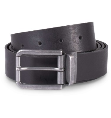 RAW EDGE LEATHER BELT - 35MM