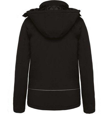 LADIES’ HOODED SOFTSHELL LINED PARKA