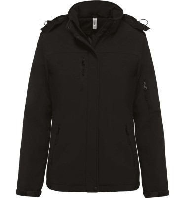 LADIES’ HOODED SOFTSHELL LINED PARKA