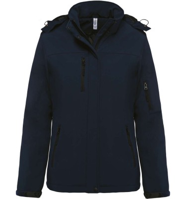 LADIES’ HOODED SOFTSHELL LINED PARKA