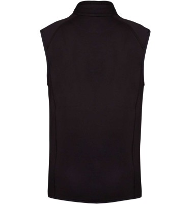 DUAL-FABRIC SLEEVELESS SPORTS JACKET