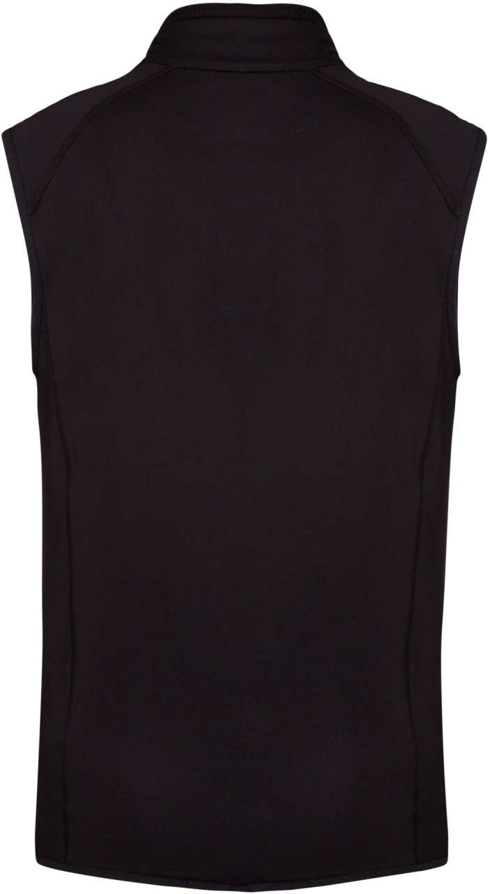 DUAL-FABRIC SLEEVELESS SPORTS JACKET