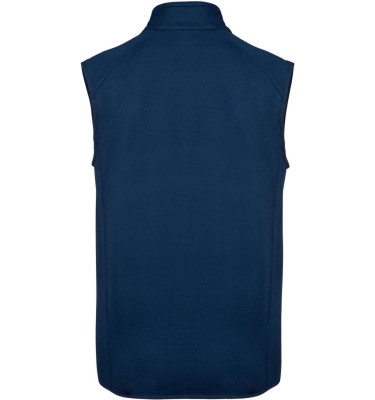 DUAL-FABRIC SLEEVELESS SPORTS JACKET