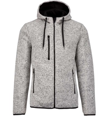 MEN'S HEATHER HOODED JACKET