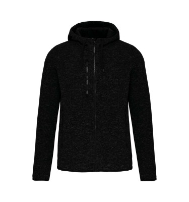 MEN'S HEATHER HOODED JACKET
