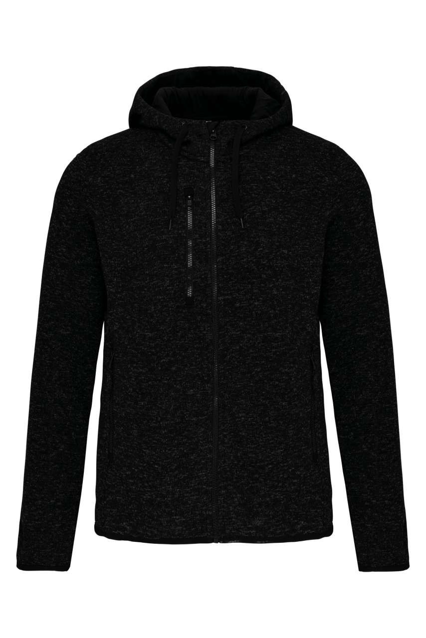 MEN'S HEATHER HOODED JACKET
