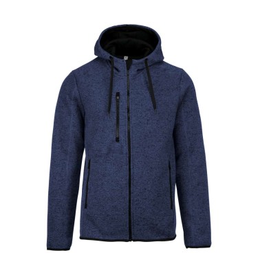 MEN'S HEATHER HOODED JACKET