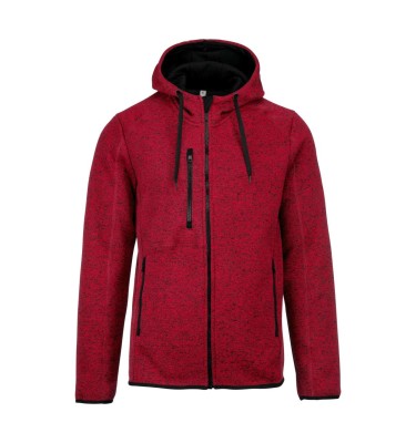 MEN'S HEATHER HOODED JACKET