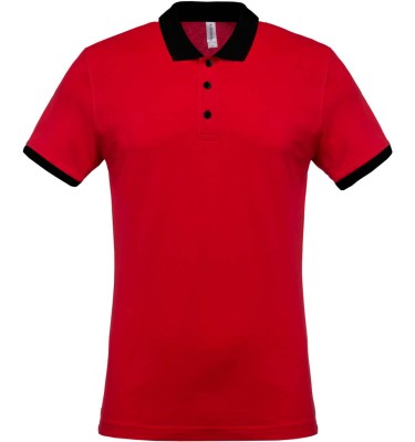 MEN'S TWO-TONE PIQUÉ POLO SHIRT