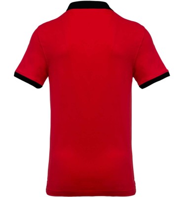 MEN'S TWO-TONE PIQUÉ POLO SHIRT