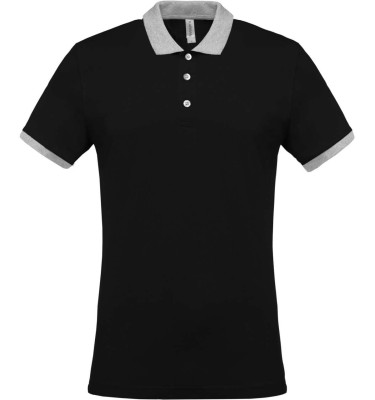 MEN'S TWO-TONE PIQUÉ POLO SHIRT