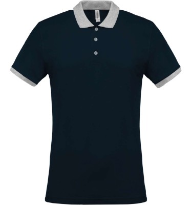 MEN'S TWO-TONE PIQUÉ POLO SHIRT