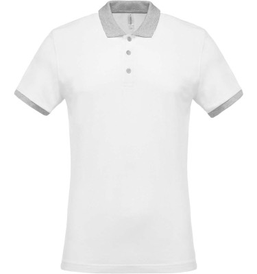 MEN'S TWO-TONE PIQUÉ POLO SHIRT
