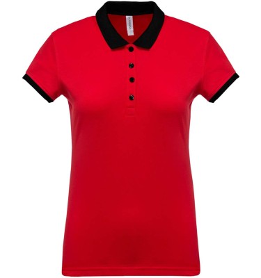 LADIES’ TWO-TONE PIQUÉ POLO SHIRT