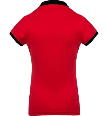 LADIES’ TWO-TONE PIQUÉ POLO SHIRT