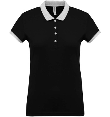 LADIES’ TWO-TONE PIQUÉ POLO SHIRT
