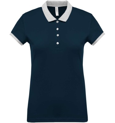 LADIES’ TWO-TONE PIQUÉ POLO SHIRT
