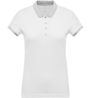 LADIES’ TWO-TONE PIQUÉ POLO SHIRT