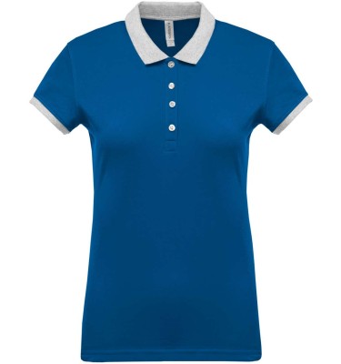 LADIES’ TWO-TONE PIQUÉ POLO SHIRT