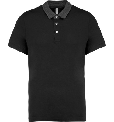 MEN'S TWO-TONE JERSEY POLO SHIRT