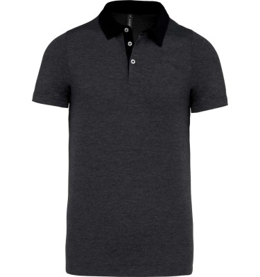 MEN'S TWO-TONE JERSEY POLO SHIRT
