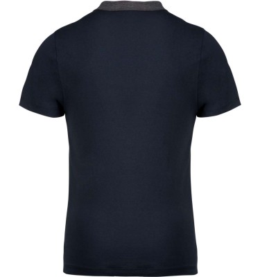 MEN'S TWO-TONE JERSEY POLO SHIRT