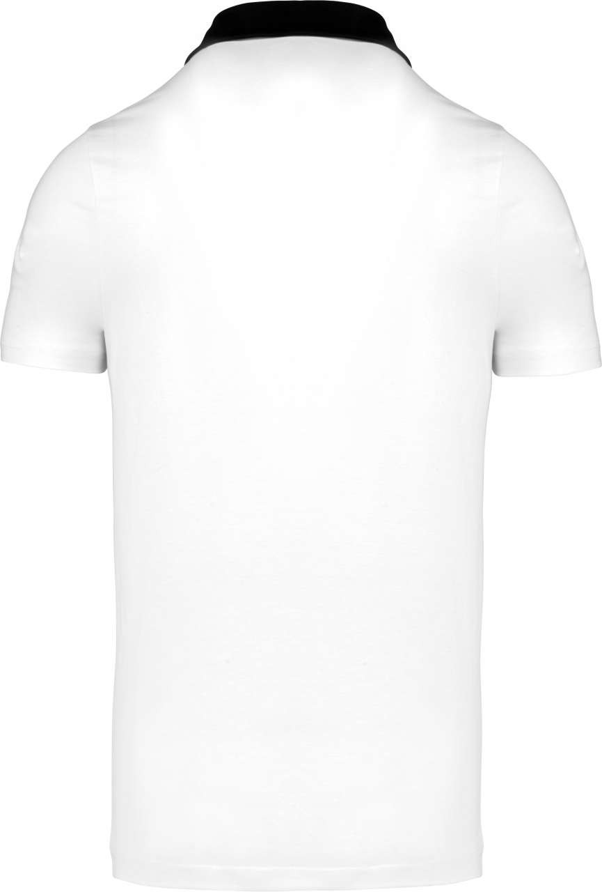 MEN'S TWO-TONE JERSEY POLO SHIRT