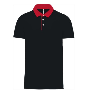 MEN'S TWO-TONE JERSEY POLO SHIRT