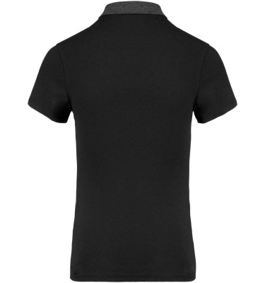 LADIES' TWO-TONE JERSEY POLO SHIRT