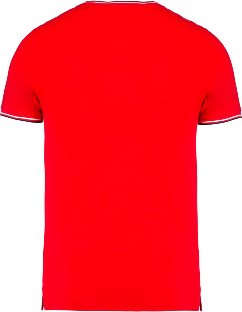 MEN'S PIQUÉ KNIT V-NECK T-SHIRT