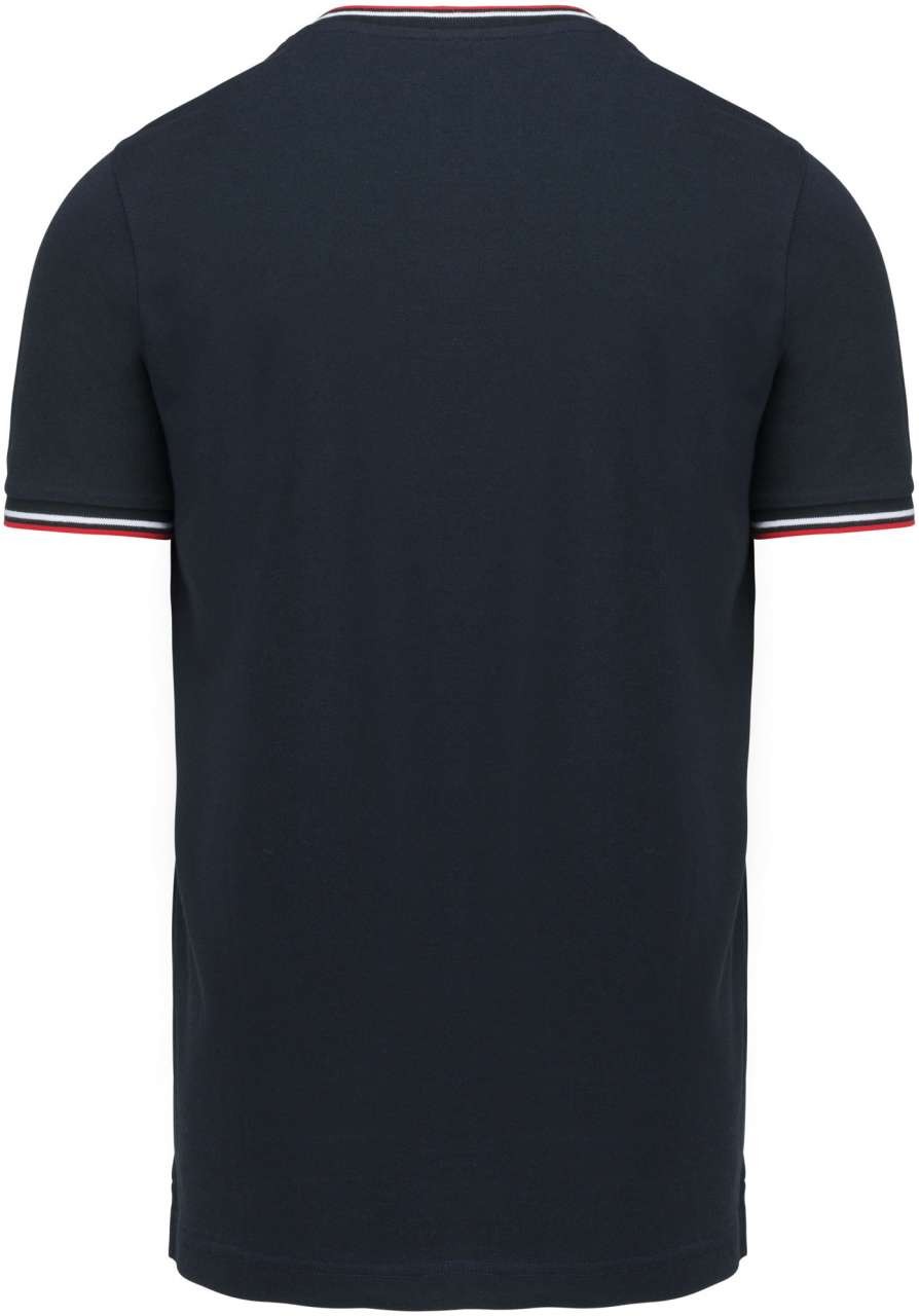 MEN'S PIQUÉ KNIT V-NECK T-SHIRT