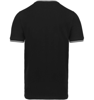 MEN'S PIQUÉ KNIT V-NECK T-SHIRT