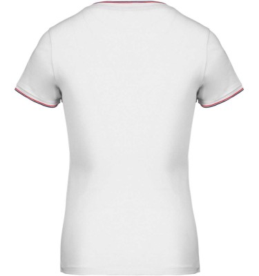 LADIES' PIQUÉ KNIT V-NECK T-SHIRT