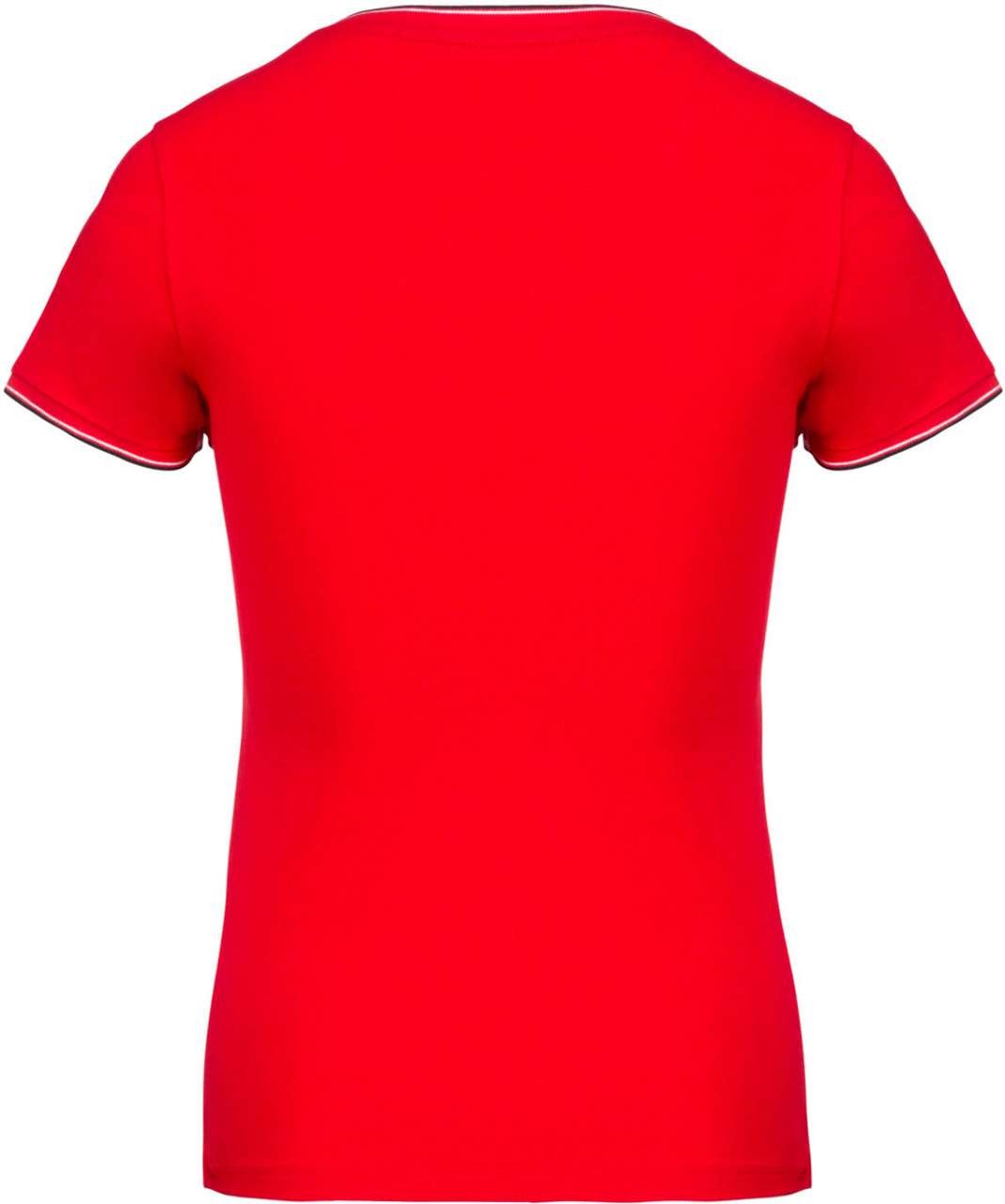 LADIES' PIQUÉ KNIT V-NECK T-SHIRT