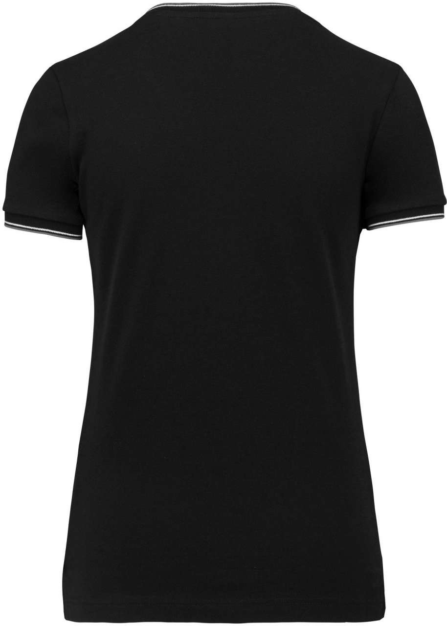 LADIES' PIQUÉ KNIT V-NECK T-SHIRT
