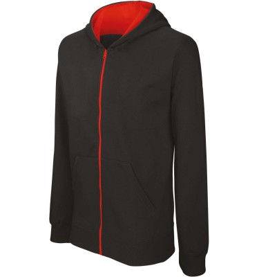 KIDS' FULL ZIP HOODED SWEATSHIRT