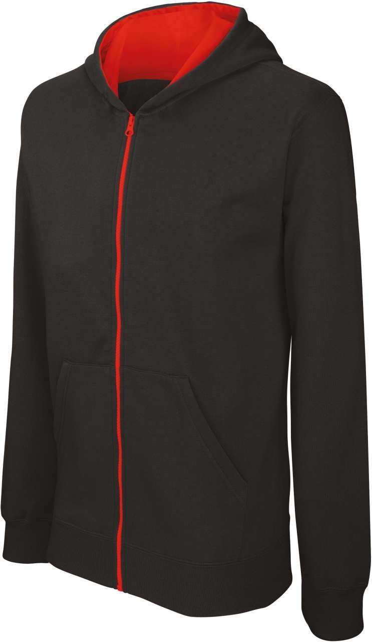KIDS' FULL ZIP HOODED SWEATSHIRT