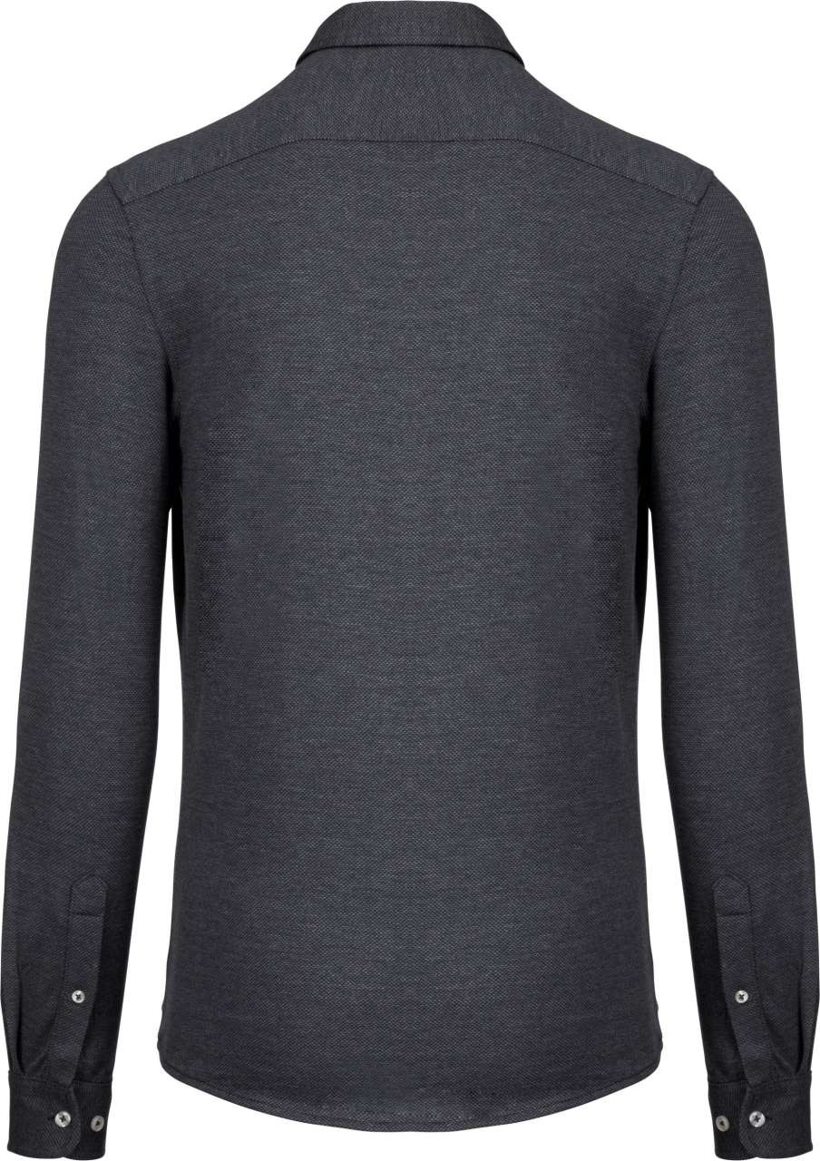 LONG-SLEEVED JACQUARD KNIT SHIRT
