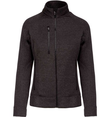 LADIES' FULL ZIP HEATHER JACKET